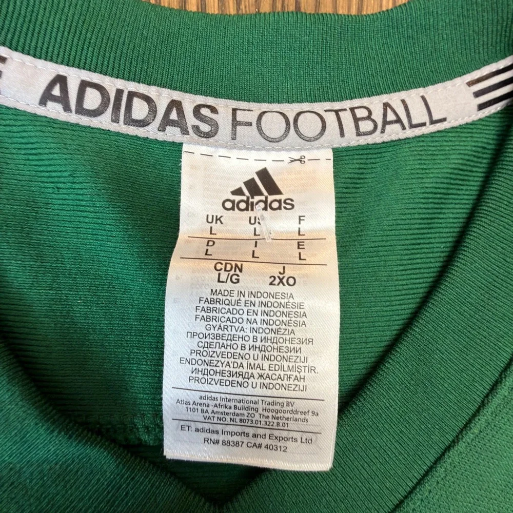 Adidas Miami Hurricanes Graves Jr 22 Football Jersey Mens Large Green Climalite